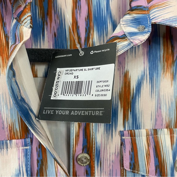 NWT Eddie Bauer Departure Sleeveless Shirt Dress in Orchid size XS - Picture 5 of 10